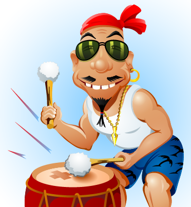 How to Create a Happy Drummer in Adobe Illustrator