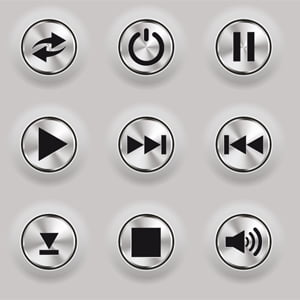 Free Vector pack: Metal Buttons for Web Interfaces