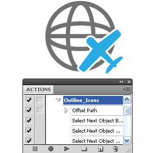 Illustrator Tutorial: How to Automate the Process of Creation of Outline Icon with Actions