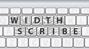 Shortcuts for WidthScribe