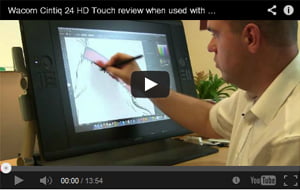 Wacom Cintiq 24 HD Touch review when used with Adobe Illustrator