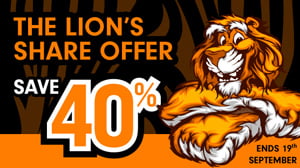 Be King of the Studio with our Lion’s Share Offer