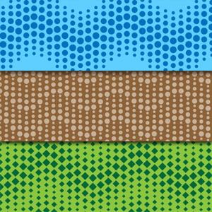 Create wavy dotted seamless pattern