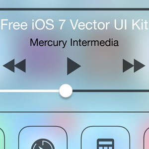 Free iOS 7 Illustrator Vector UI Kit for iPhone and iPad