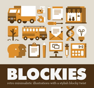 Blockies: 140 Super Stylish Retro Illustrations - only $10!