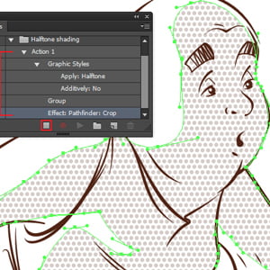 Create Halftone shading with Phantasm Actions