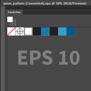 Save the Seamless Pattern in the Swatches Panel in EPS10 format