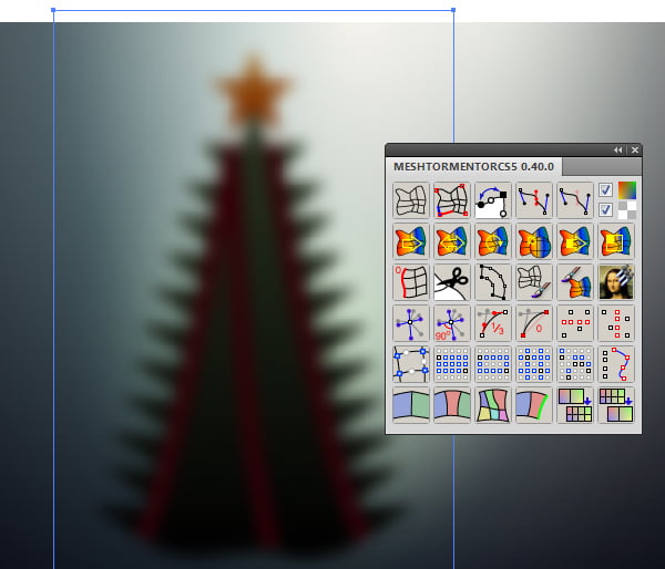 How to create blurred Christmas background in Adobe Illustrator