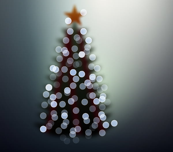 How to create blurred Christmas background in Adobe Illustrator