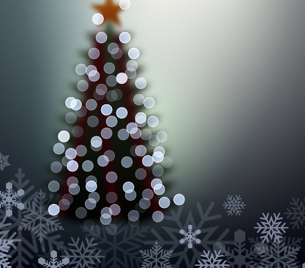 How to create blurred Christmas background in Adobe Illustrator