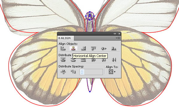 vector paper butterfly and text effect