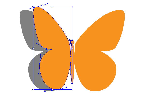 vector paper butterfly and text effect