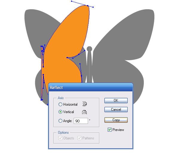 vector paper butterfly and text effect