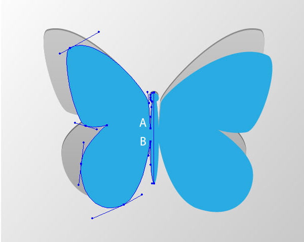 vector paper butterfly and text effect