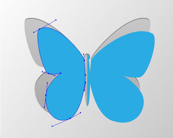 vector paper butterfly and text effect