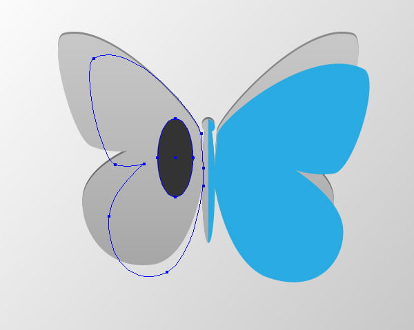 vector paper butterfly and text effect