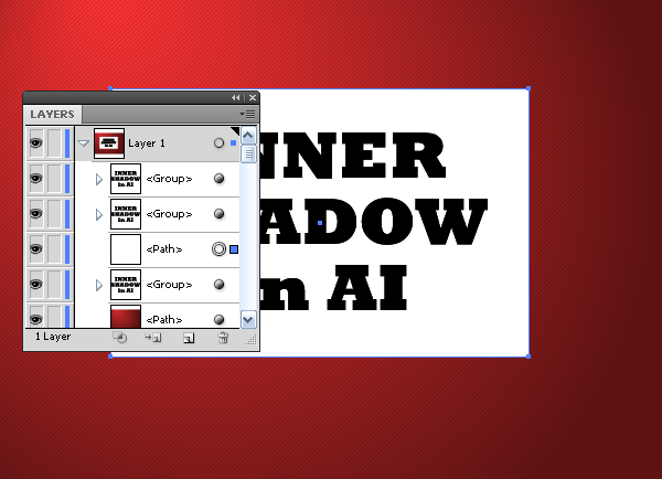 Inner Shadow in Adobe Illustrator