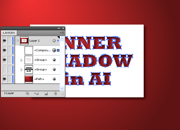 Inner Shadow in Adobe Illustrator