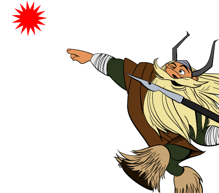 vector viking cartoon character drawing