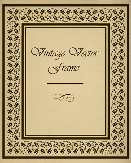 How to Create a Vintage Frame Using the Pattern Brush and Illustrator