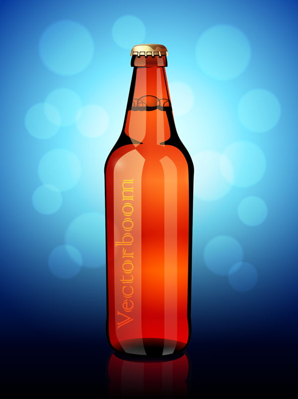 vector beer bottle