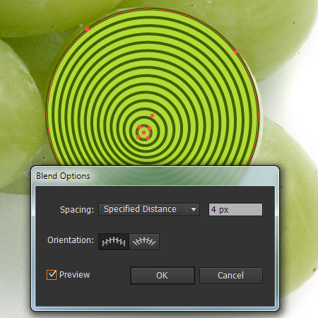 Create a vector illustration of engraving grapes with WidthScribe2