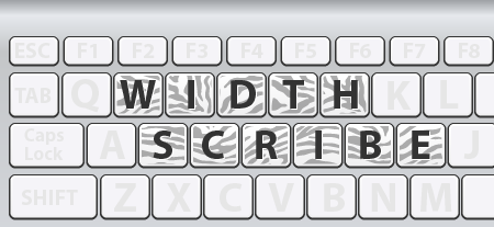 Shortcuts for WidthScribe