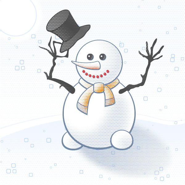 greeting card, snowman